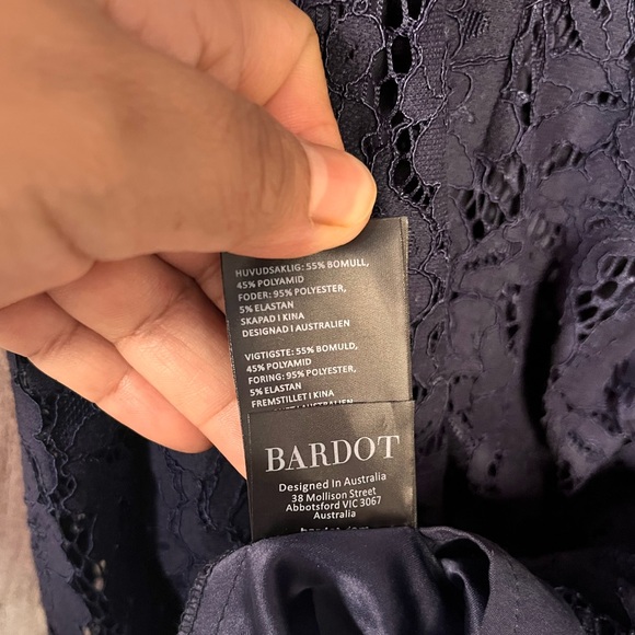 Bardot Womens Plunging Midi Semi-Formal Cocktail and Party Dress BHFO 0754 SZ L - Picture 10 of 11